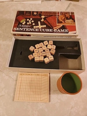 Vintage Scrabble Sentence Cube Game 1971 - Image 1 of 4