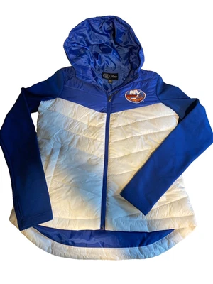 New York Islanders Mujer Pequeña Chaqueta Con Capucha Cremallera por GIII 4Her por Carl Banks Foto 1 de 4