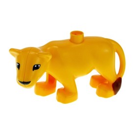 1x Lego Duplo Animal Lion Light Orange Zoo 6157 4281540 53908c01pb01