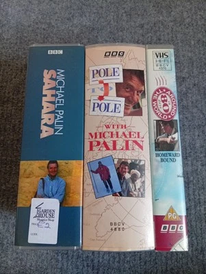Michael Palin - VHS - Travel Documentary - Sahara, Pole To Pole & Around The... - Image 1 of 4