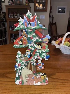 Baumhaus Weihnachten mit Tieren 15 Zoll - Bild 1 von 6