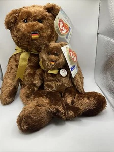 TY Beanie Baby Champion 2002 FIFA World Cup Germany Buddy & Bear Lot With Tags - Picture 1 of 16