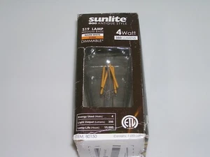 Sunlite Warm White S19 LED Vintage Bulb, 4W (50W Eq.) Medium Base, Dimmable - Picture 1 of 2