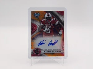 2024 Bowman Best U Raheim Sanders Orange Auto /25 - Picture 1 of 2