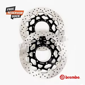 Brembo Floating Front Brake Disc Pair to fit Suzuki GSXR 750 L1-L8 2011-2018 - Picture 1 of 1