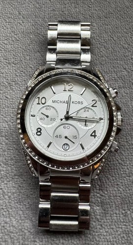 Orologio da polso donna placcato argento Michael Kors quarzo 42 mm 6 25” MK 5165 vedi