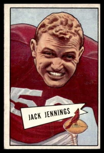 1952 Bowman Small #59 Jack Jennings Chicago Cardinals EX-EXMINT wrinkle - Picture 1 of 2