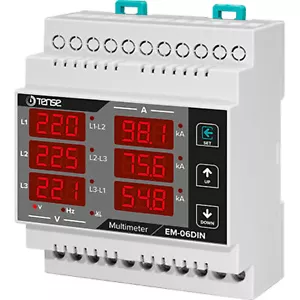 EM-06DIN Einbaumessgerät Multimeter Strom Spannung Frequenz DIN-Schiene digital - Bild 1 von 3