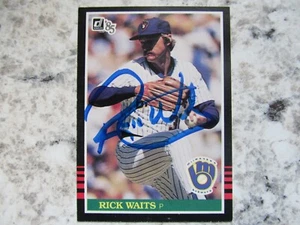 Brewers Rick Waits Signed Autographed 1985 Donruss Mint - Picture 1 of 1