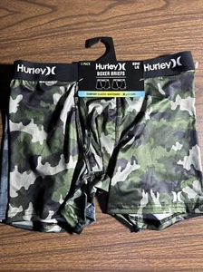 Hurley Boys Large (14-16) Boxer Briefs 2-Pack H2O-Dri Comfort Elastic Waistband - Picture 1 of 6
