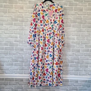 Maxi Vestido Julyliebe Art to Wear Mumu Power Girl Joya Estampado Completo NUEVO Mediano - Imagen 1 de 10