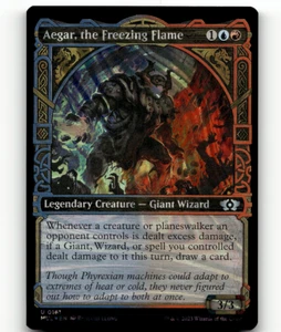 HALO FOIL - MTG Aegar, the Freezing Flame 161 March of the Machine Uncommon - Picture 1 of 1