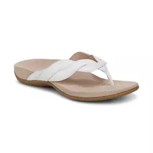Vionic Bella Braid White Nappa Leather Sandal Women's sizes 5-11/NEW!!! - Picture 1 of 4