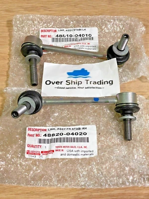 Toyota Genuine Tacoma 05-20 Front Stabilizer Sway Bar Link Left Right Pair OEM - Imagem 1 de 4