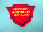 Luftfahrt Patch Fluggast Kontrolle Nürnberg Flughafen Mitarbeiter Aufnäher