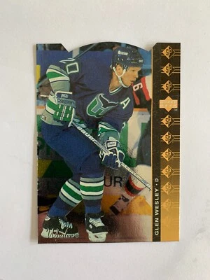 1994-95 Upper Deck SP Inserts Die Cuts #SP125 Glen Wesley - Hartford Whalers - Image 1 of 2
