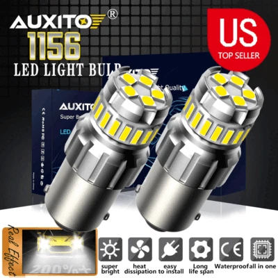 AUXITO 1156 P21W 7506 CANBUS LED Luz de Respaldo Inversa Sin Errores Blanco 6000K EOU Foto 1 de 4