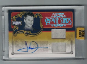 JOSH DUHAMEL 2008 Donruss Celebrity Cuts AUTO DUAL COSTUME RELIC #12/45 STARS SP - Picture 1 of 2