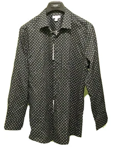 Bar III Mens Dress Shirt Size 16-16 1/2 Bold Houndstooth Slim $65 - Picture 1 of 2