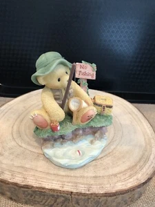 Cherished Teddies Norm "Geduld ist eine Fischertugend" Vintage Sammlerstück - Bild 1 von 4
