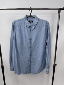 A.P.C. Paris Shirts Size M Blue - Picture 1 of 6