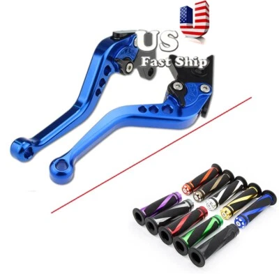 US Ship For Suzuki GSF400 BANDIT RF 600 R SV400 Short Brake Clutch Lever Blue - Image 1 of 4