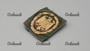 BUNDESWEHR - LEISTUNGSABZEICHEN - BRONZE AUF OLIV - GEWEBT - TEXTIL - QUADRAT BW - Picture 1 of 4