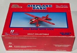 RACING CHAMPIONS BILL ELLIOT COLLECTORS SERIES AIRPLANE BANK DIE CAST MODEL - Picture 1 of 4
