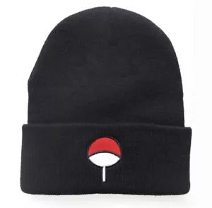Naruto Shippuden Anime Comfy Beanie SkullCap Ninja Akatsuki Uchiha Red Cloud - Picture 1 of 25