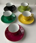 Noritake Demitasse/Espresso Cups & Saucers - Set of 5 - Bold and Beautiful