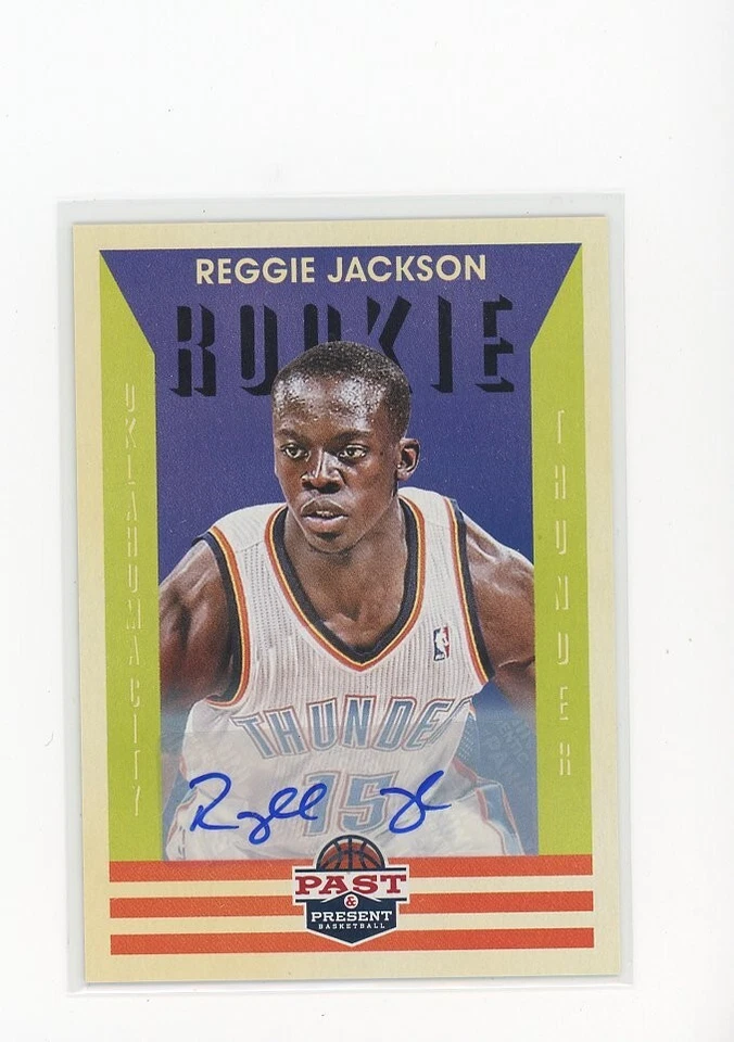 2012-13 Past & Present Reggie Jackson Signatures RC Auto #194 Thunder Auto - Image 1 of 1
