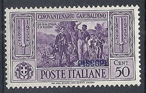 1932 EGEO PISCOPI GARIBALDI 50 CENT MH * - RR10909 - Picture 1 of 1