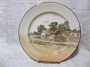 ROYAL DOULTON COUNTRYSIDE COTTAGES VINTAGE SAUCER PLATE D3647 10.5" - Picture 1 of 1