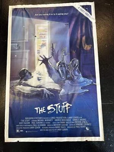 The Stuff 1985 Movie Poster 27x41 Promo DAMAGED - Picture 1 of 12