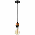 Vintage Industrial Pendant Lamp Bulb Holder Ceiling Rose Light E27 Fitting Kit