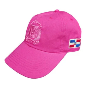 Escudo Republica Dominicana - Dominican Shield Pink / Pink Color Dad Hat - Picture 1 of 3