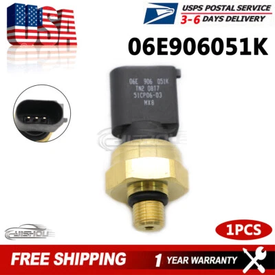 06E906051K New Fuel Pressure Sensor For VW Audi A4 A6 Quattro Volkswagen Jetta - Image 1 of 4