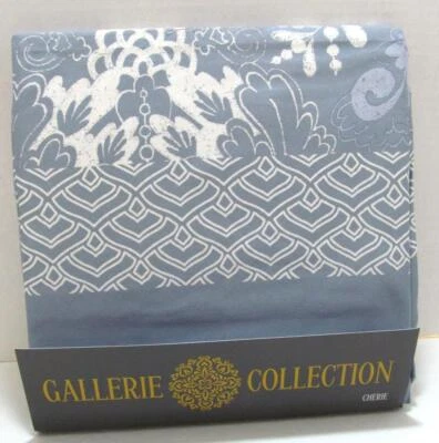 Cortina de ducha romántica de baño tradicional y toalla de punta CHERIE azul pálido original $79 Foto 1 de 4