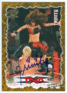 TRINITY "AUTOGRAPH CARD" TNA PACIFIC 2004