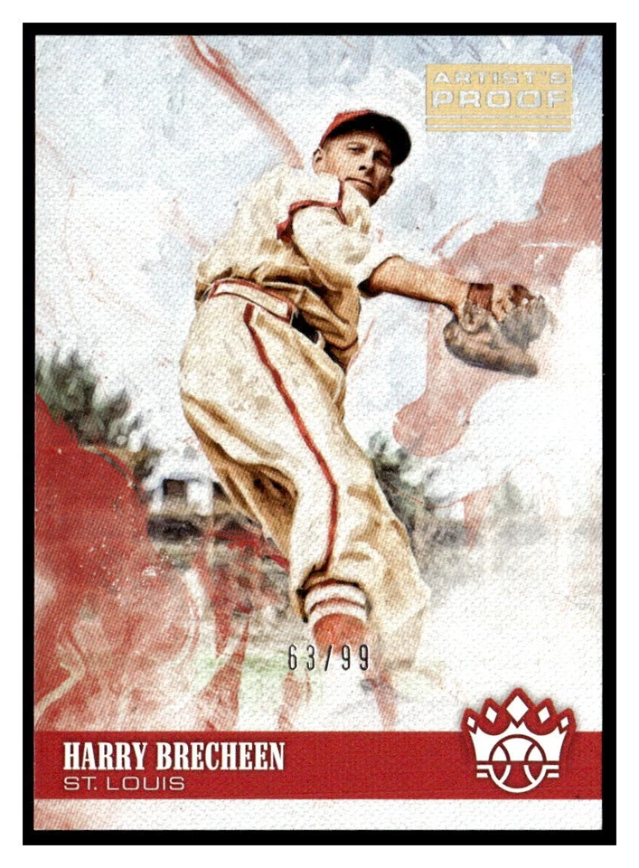 2018 Diamond Kings Artist Proof Gold #44 Harry Brecheen /99  - Image 1 of 1