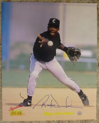 1995 - SIGNATURE ROOKIES - RAY DURHAM - CHICAGO WHITE SOX - SIGNED 8X10 PHOTO - Image 1 of 4