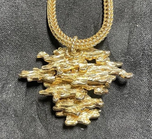 Collana catena corda Henkel & Grosse per Christian Dior tono oro 20'' vintage 1966