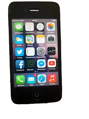 Apple iPhone 4  Con  Twitter - 16GB - Nero (Sbloccato) - Immagine 1 di 3