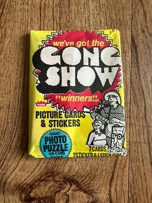 Paquete de cera Fleer Gong Show 1977 Foto 1 de 2