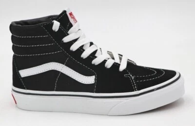 Sapatos infantis Vans Sk8-Hi preto/branco verdadeiro - Imagem 1 de 4