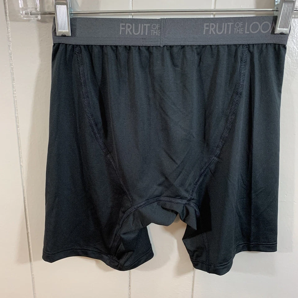Fruit of the Loom Black Men's Slim Stretchy Boxer Shorts Underwear S Pack of 5 - Image 1 of 1