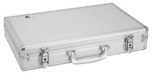 Roadinger Laptop Flight Case MB-15 Notebook Koffer 15 Zoll Silber Aluminium Alu - Bild 1 von 4