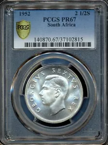 South Africa 1952 2-1/2 Shillings George VI - PCGS PR67 - Picture 1 of 3