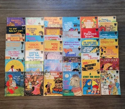 Vtg Lot of 42 Arch Books Childrens Learning Religious Bible Stories Homeschool - Image 1 of 4