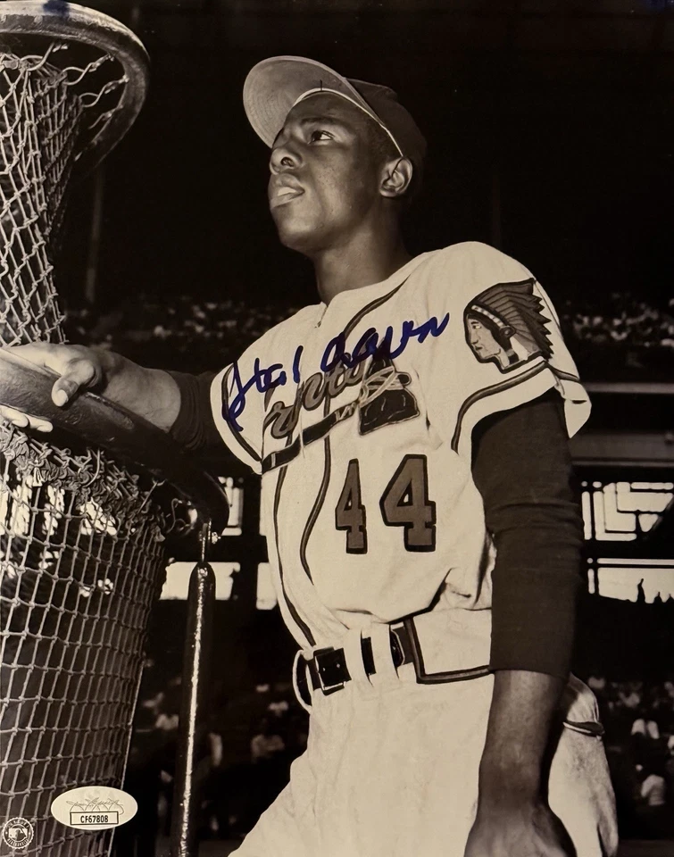 Hank Aaron Signed Autographed Auto 8x10 Photo Atlanta Braves HOF HR King JSA - Image 1 of 1